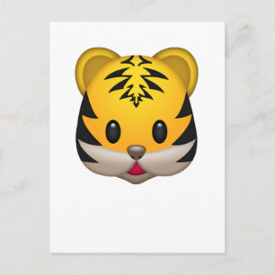 Cute Tiger Emoji Postcard