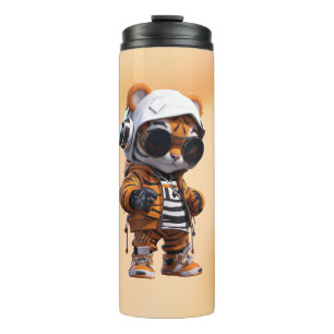 Cute Tiger Fashion Style – Adorable Tiger Outfit  Thermal Tumbler