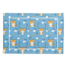 Cute Tiger Pattern Pillowcase for Young Child