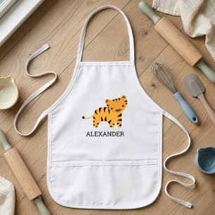 Cute Tiger Personalised Kids Apron