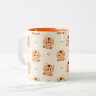Cute Tiger Two-Tone Coffee Mug