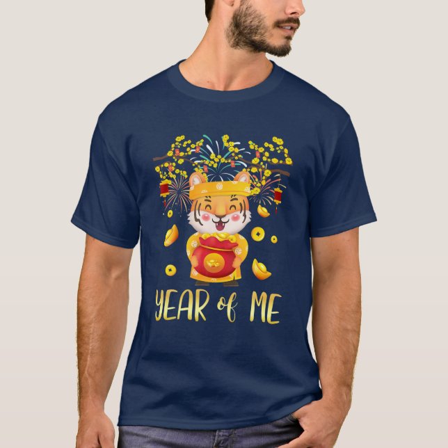 Cute Tiger Vietnamese New Year 2022 Year Birthday T-Shirt (Front)