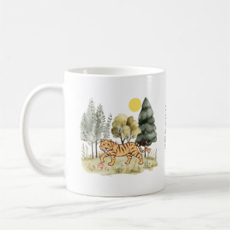 Cute Tiger with custom text Coffee Mug