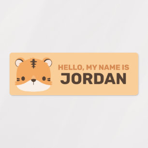 Cute Tiger with Personalised Name