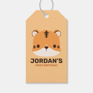 Cute Tiger with Personalised Name Gift Tags
