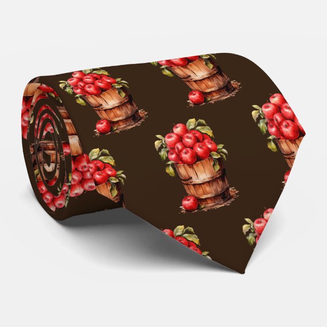 Cute tiled apple pattern fruit  tie (Rolled)