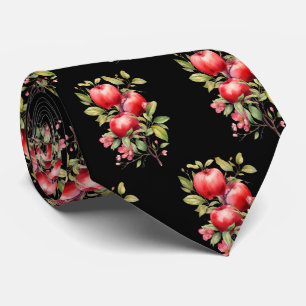 Cute tiled apple pattern fruit tie