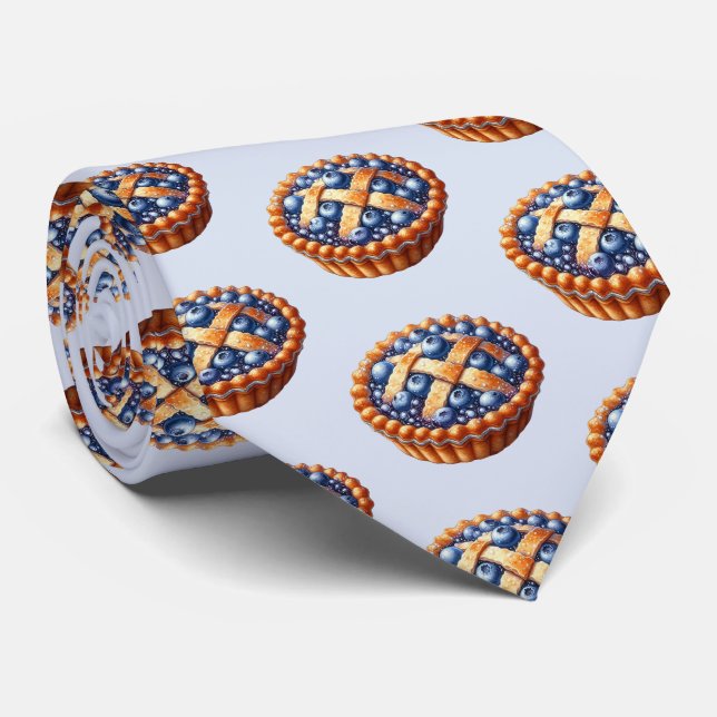 Cute tiled apple pie pattern  tie (Rolled)