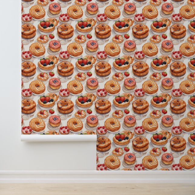Cute tiled bakery business  wallpaper (Application)