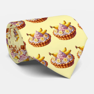 Cute tiled banana pie tie
