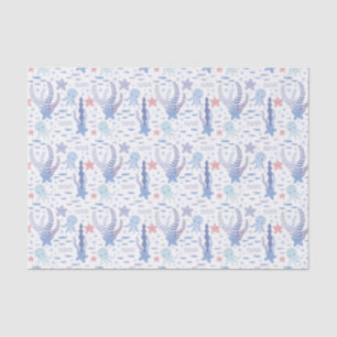 cute tiled beach party octopus  tissue paper