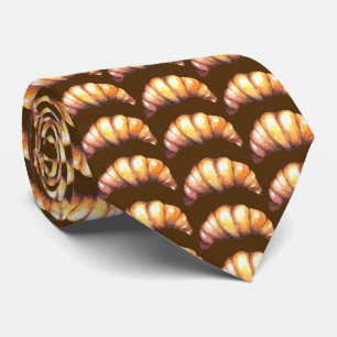 cute tiled bread pattern bakery tie