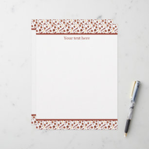 Cute tiled Chocolate lovers business vendors Custom Letterhead