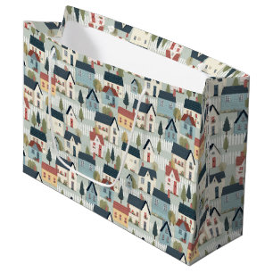 Cute tiled cottage core House warming party  Large Gift Bag