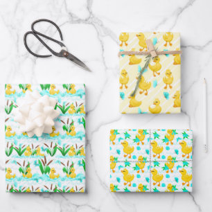 cute tiled duck party Wrapping Paper Sheets