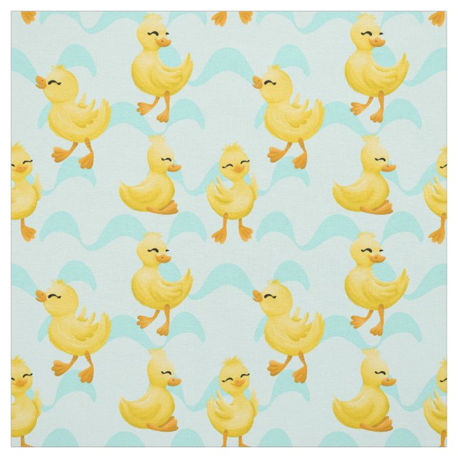 cute tiled duck pattern Fabric (Swatch)