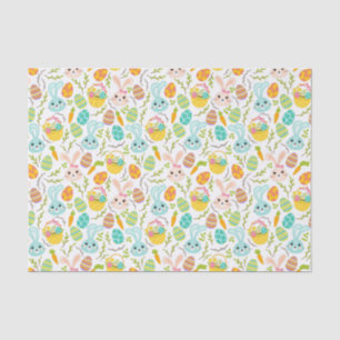 cute tiled Easter bunny pattern Tissue Paper