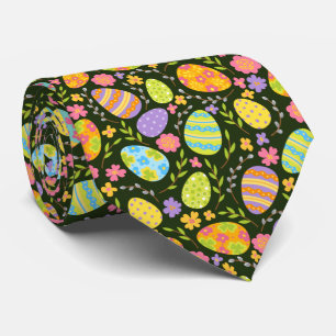 cute tiled Easter egg pattern Tie