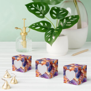 Cute tiled faux agate tiled pattern favour box