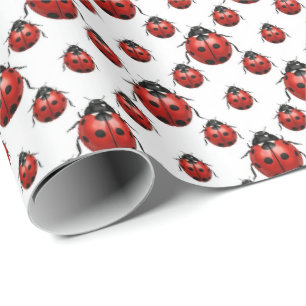 Cute tiled ladybug pattern  wrapping paper