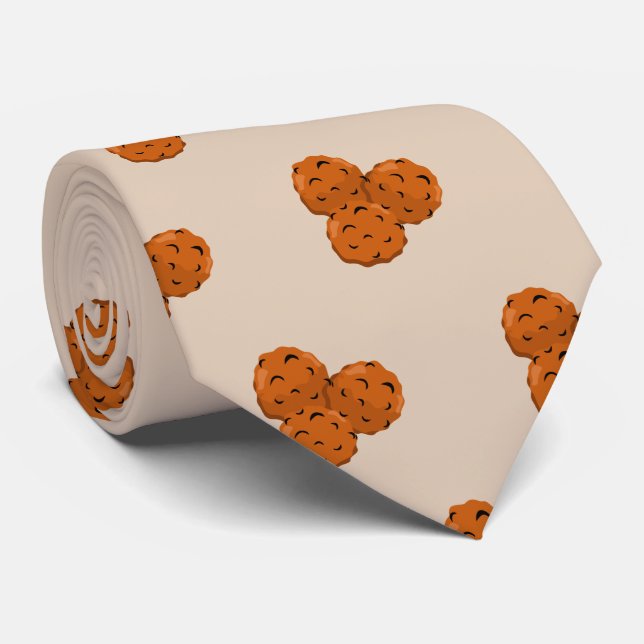 Cute tiled meatball pattern tie (Rolled)
