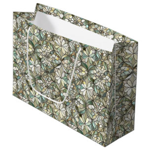 Cute tiled Mother of pearl pattern Large Gift Bag