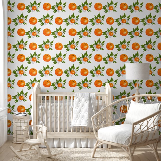 Cute tiled orange cutie pattern  wallpaper (Kids)