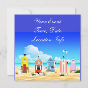 Cute Tiny Beach Shacks Thunder_Cove Invitation