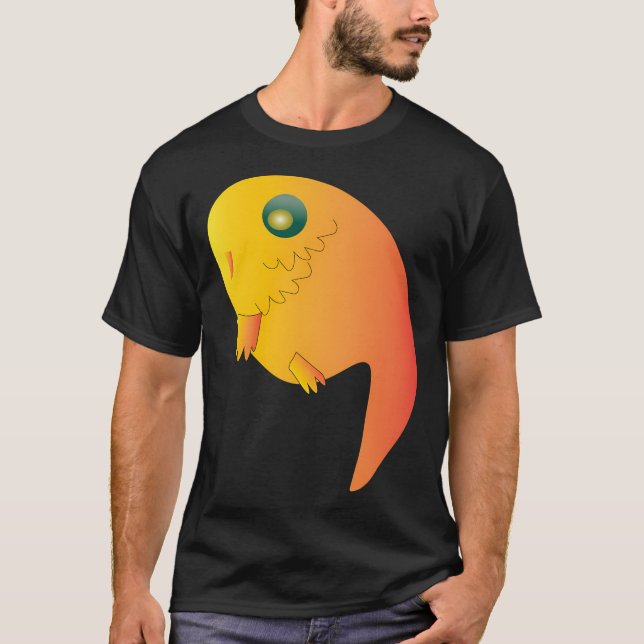 Cute Tiny Fish Art T-Shirt (Front)