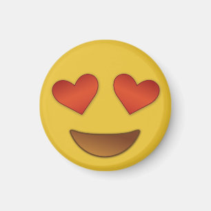 Cute & tiny heart for eyes emoji magnet