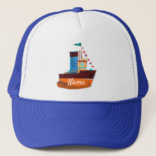 Cute Tiny Tugboat Thunder-Cove  Trucker Hat
