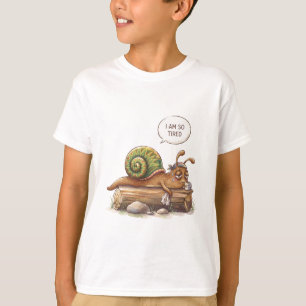 Cute Tired Snail T-Shirt