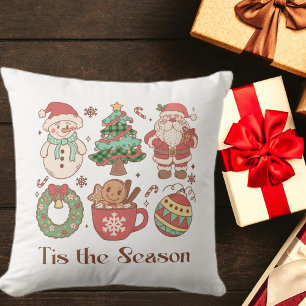Cute Tis the Season Christmas Cushion