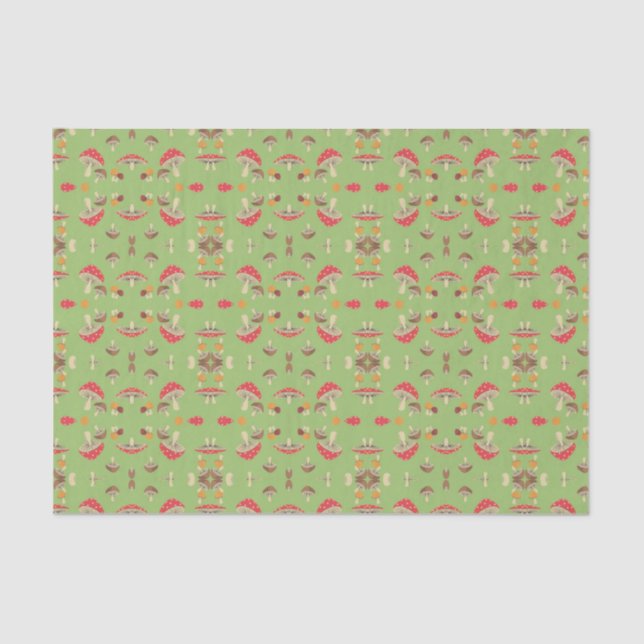 Cute Tissue Paper Mushrooms (Front)