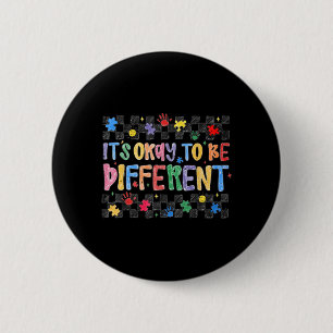 Cute to Be Different Autism Awareness Month Puzzle 6 Cm Round Badge