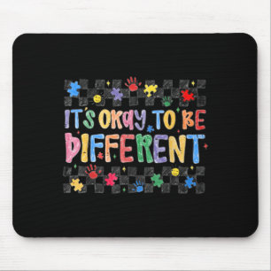 Cute to Be Different Autism Awareness Month Puzzle Mouse Pad
