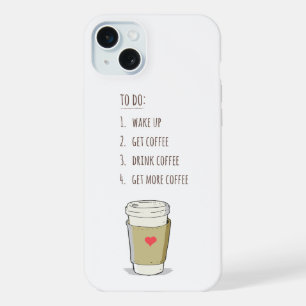 Cute To-Do Coffee List iPhone Case