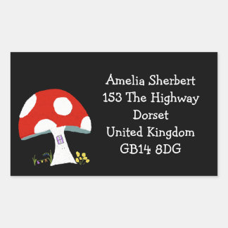 Cute toadstool Return Address Sticker