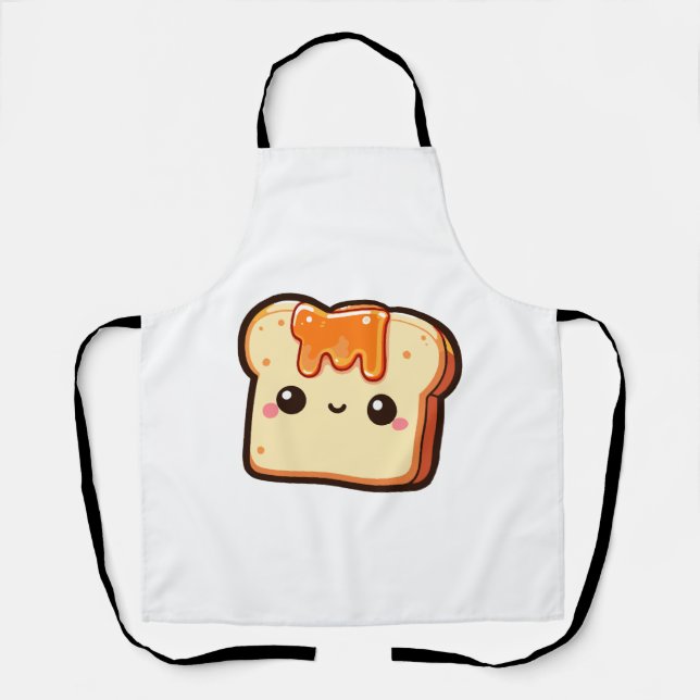 Cute Toast  Apron (Front)