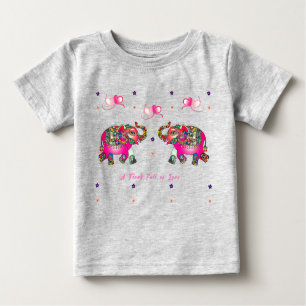 Cute Toddler Artsy Elephant Baby T-Shirt