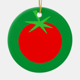 Cute Tomato Gardener Christmas Tree Ornament