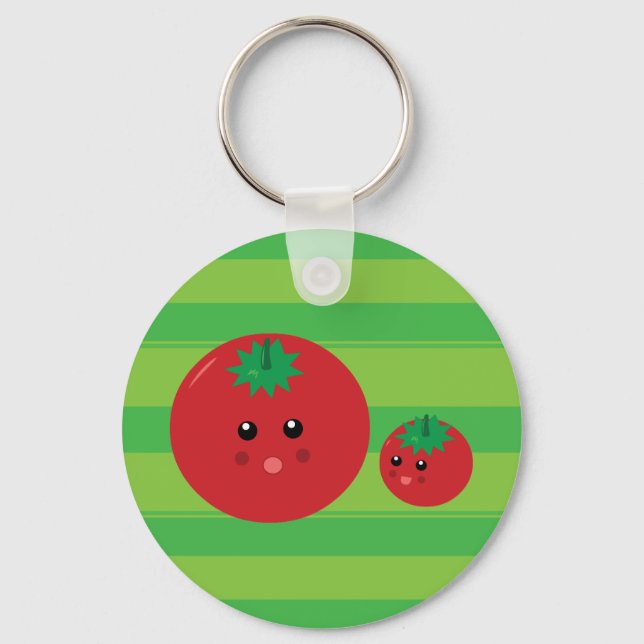 Cute Tomato Key Ring (Front)