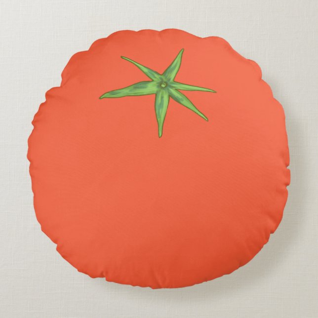 Cute Tomato Pillow Decor, Minimalist Tomato (Front)