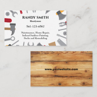 Cute Tool Handyman Maintenance Repair Business Car Card