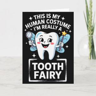 Cute Tooth Fairy Costume For Men Women Kids Teeth Card