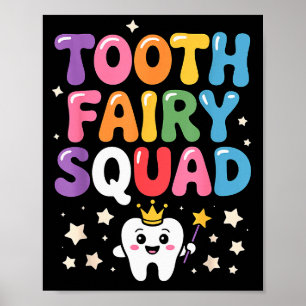 Cute Tooth Fairy Costume For Men Women Kids Teeth  Poster