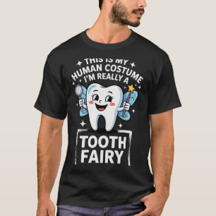 Cute Tooth Fairy Costume For Men Women Kids Teeth T-Shirt