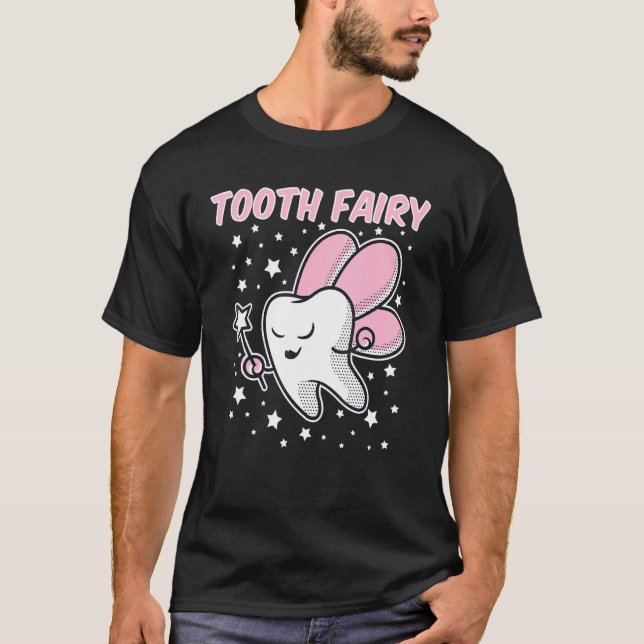 Cute Tooth Fairy Halloween Costume Dental Assistan T-Shirt (Front)