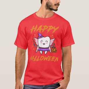 Cute Tooth Fairy Says Happy Halloween T-Shirt
