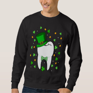 Cute Tooth Leprechaun Hat Dental Squad St Patrick' Sweatshirt
